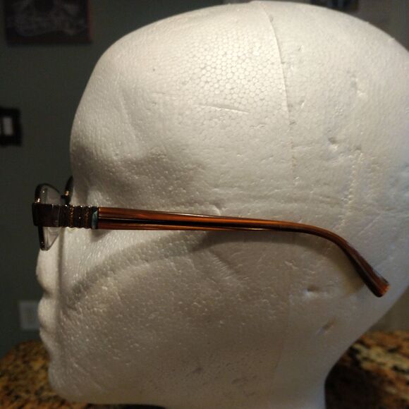 BULOVA “DOHA” Eyeglasses Frame Womens 53-17-135 Brown/Gunmetal Polished CS79 - Picture 5 of 11